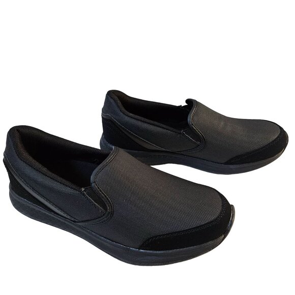 TredSafe Slip Resistant Shoes Mens 9.5 Work Loafers Slip On Black NEW - Picture 5 of 10